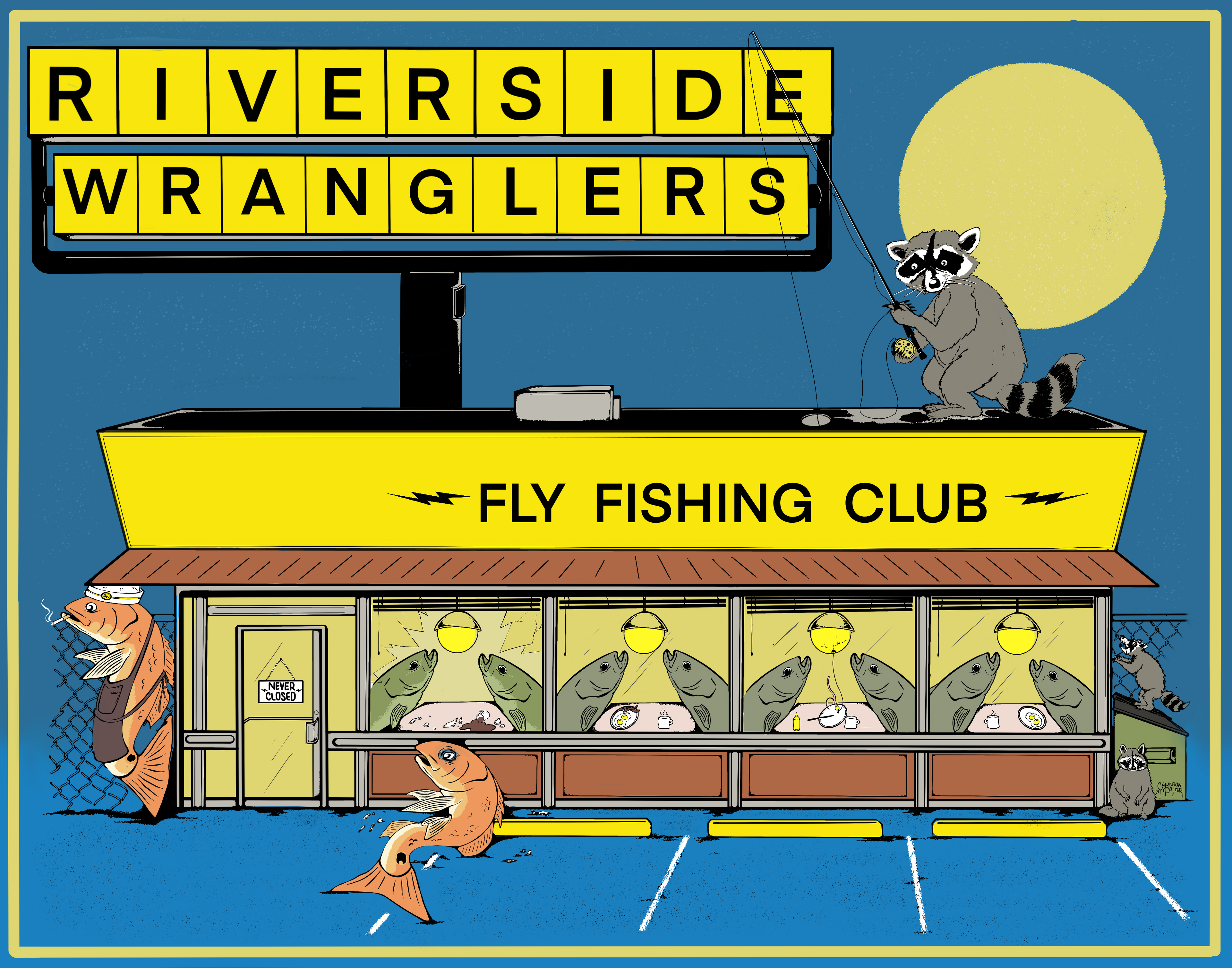 Fly Club Diner - Art Print