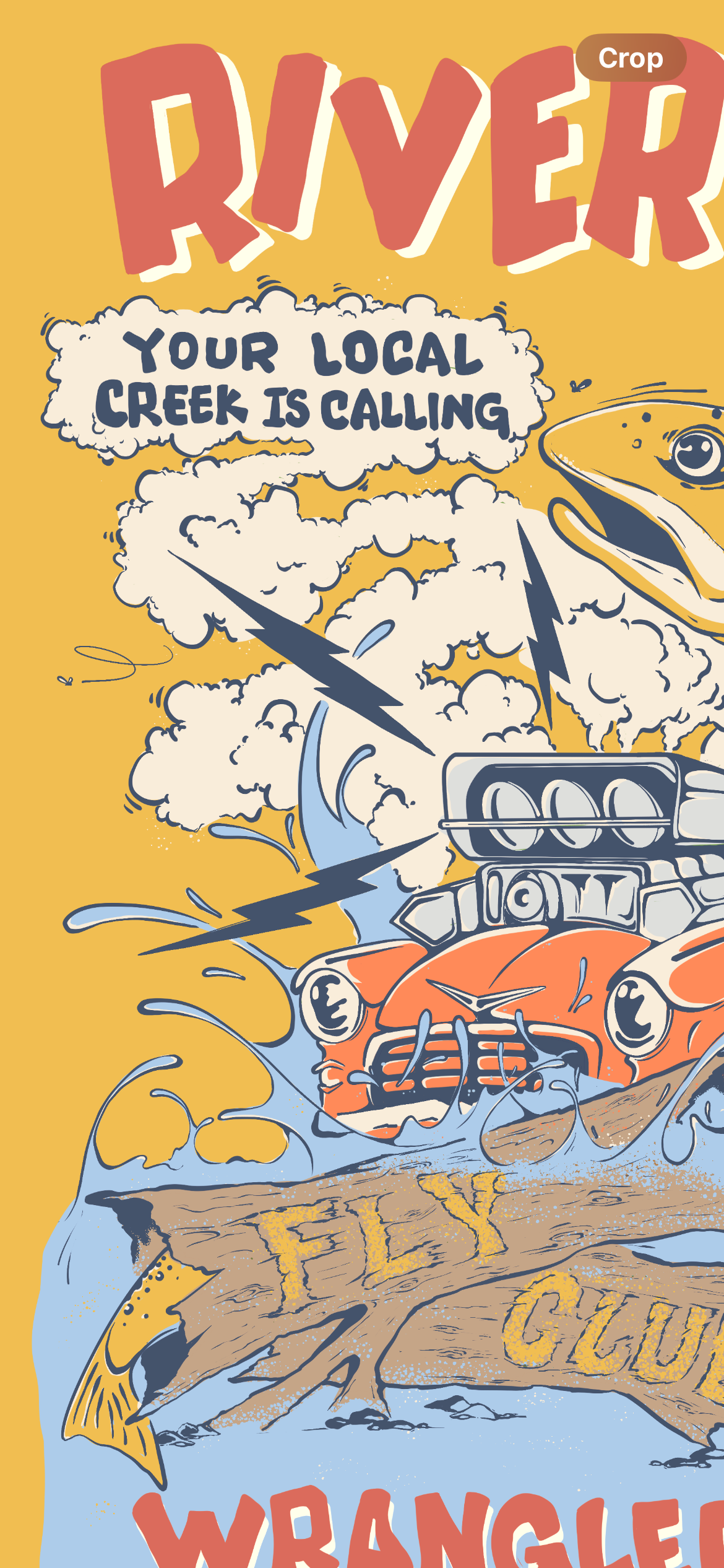 Hot Rod - Trout Print