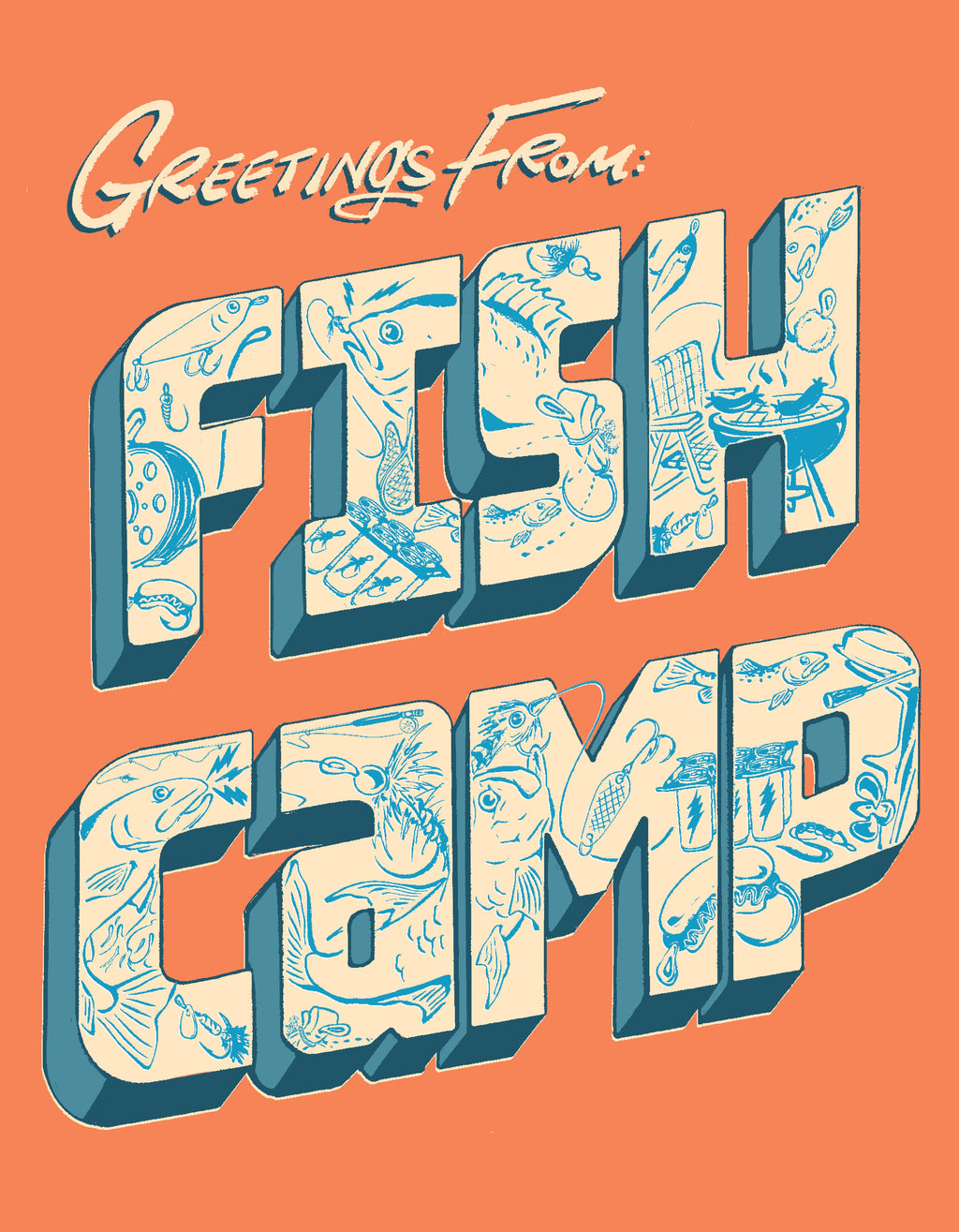 Fish Camp - Art Print